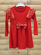 Rochie pentru Copii cu Paiete red