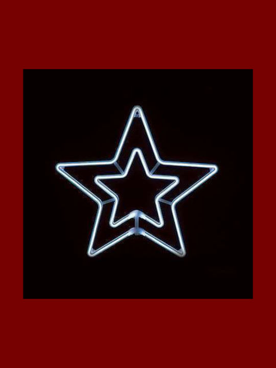 Plastic Illuminated Christmas Decorative Star 55x55cm