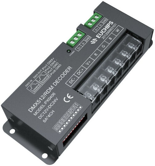 Rolinger PX0406 DMX Controller Lighting Console with 4 Control Channels and Connection Ethernet