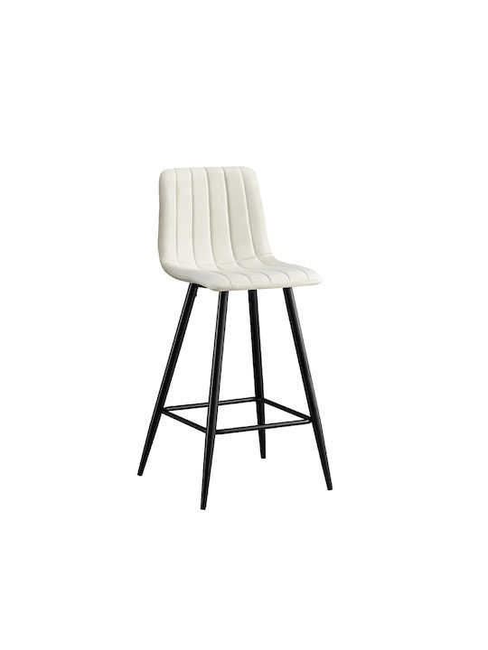Nero Sessel mit Fußhocker Schwarz 47x49x72cm