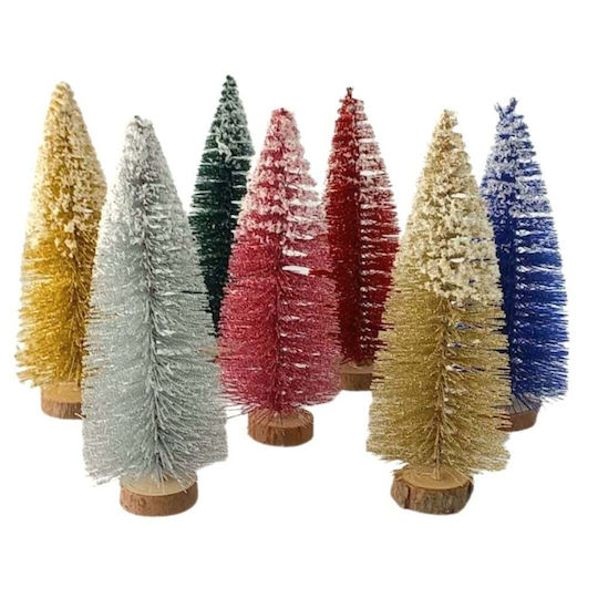 Christmas Decorative Snowy Tree 17cm (Μiscellaneous Colors)