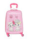 Kids Cabin Hard Suitcase White with 4 Wheels Height 47cm