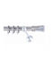 Frans Metallic Curtain Pole Kapa Single 160cm Nickel Satin