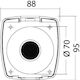 Shower Case Rear Outlet 88x95