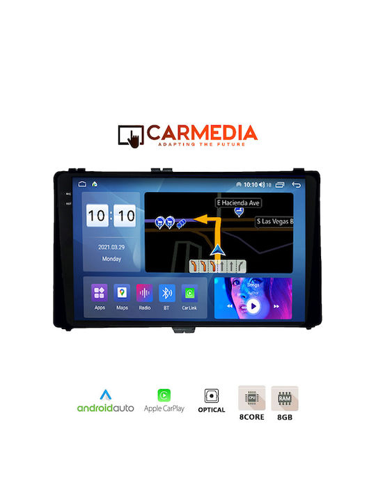 Carmedia Car Audio System for Toyota Auris / Corolla 2017-2019 (Bluetooth/USB/AUX/WiFi/GPS/Apple-Carplay/Android-Auto) with Touch Screen 9.5"