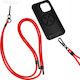 Fixed Universal Neck Strap for Mobile Phones Red