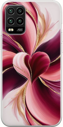 Carcasă transparentă flexibilă din silicon TPU pentru Xiaomi Mi 10 Lite, Valentine's Day Abstract Watercolor Love