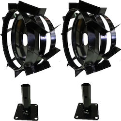 Set Metal Wheels 350-6 Sleeve Shaft 23 Set Metal Wheels 350-6 Sleeve Shaft 23