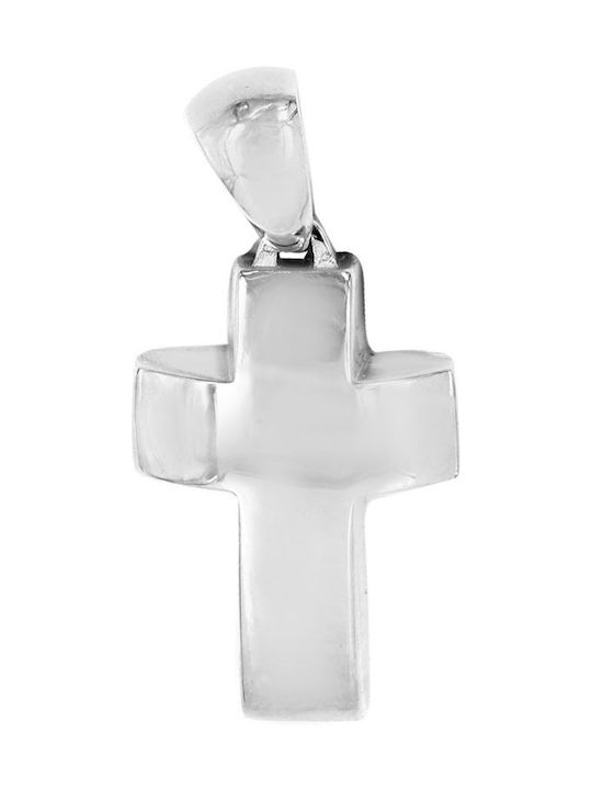 Tasoulis Jewellery Collection Cruci din Aur Alb 14K Fără Lanț