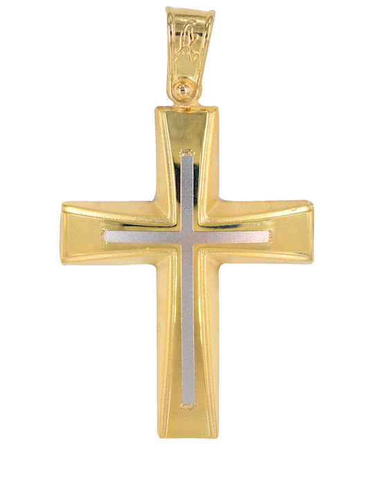 Tasoulis Jewellery Collection Χρυσός Σταυρός 14Κ χωρίς Αλυσίδα