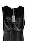 Damen Bluse Satin Schwarz