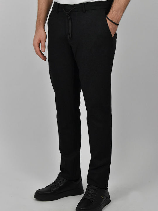 Herrenhose Chinos Schlank Passform Schwarz Marcy Schwarz Boes K6