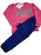 Kids Sweatpants Set Coral 2pcs