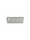 Ecopots Bruges Planter Box Plastic White Grey 65x17x17cm.