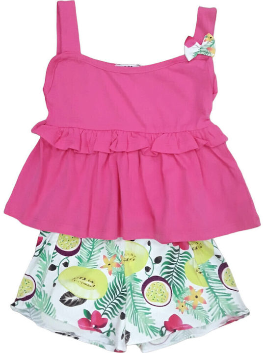 Evita Kids Set with Shorts Pink 2 Pieces