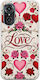 Valentine's Day Vintage Love Blooms Huawei Nova 9 Se Flexible TPU Transparent Silicone Case