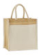 Midi Tote Jute Cotton Pocket Westford Mill W483 Natural