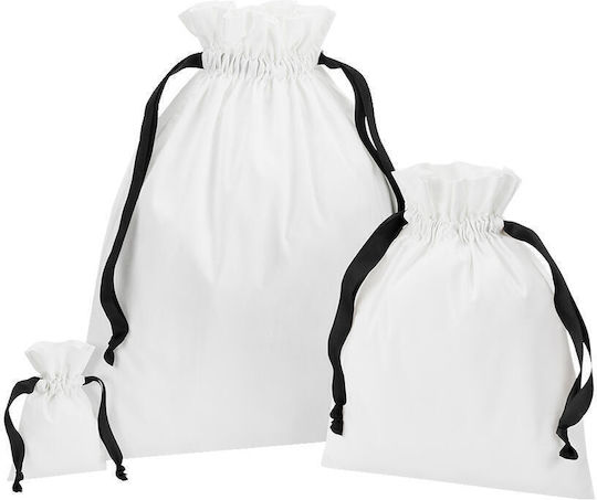 Westford Mill Stoff Beutel für Geschenke Weiß