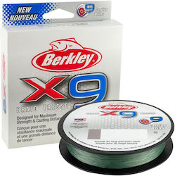 Berkley X9 Braid Dark Green Line 0.14mm 14.2kg 300m