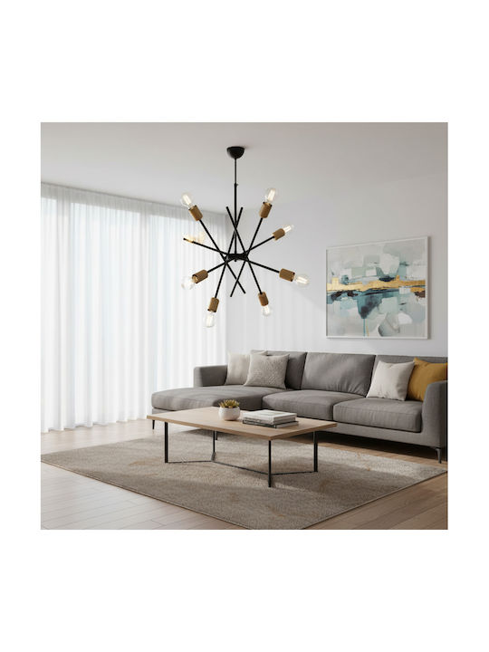GloboStar Sunfy Pendant Light Black Grid for 6 ...