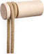 Rolé Wooden Wall Fabric Cable Holder Kit Creative Cable 150094 Beige