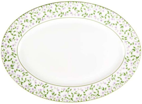 Oriana Ferelli Servierplatte Oval aus Porzellan Weiß 1Stück