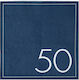 Napkins "50" Dark Blue 16pcs