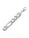 VTJ Ασημένια Chunky Αλυσίδα Λαιμού Φαρδιά Πάχους 13.4mm και Μήκους 70cm