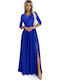 Maxi Kleid für Hochzeit / Taufe Cornflower Blue