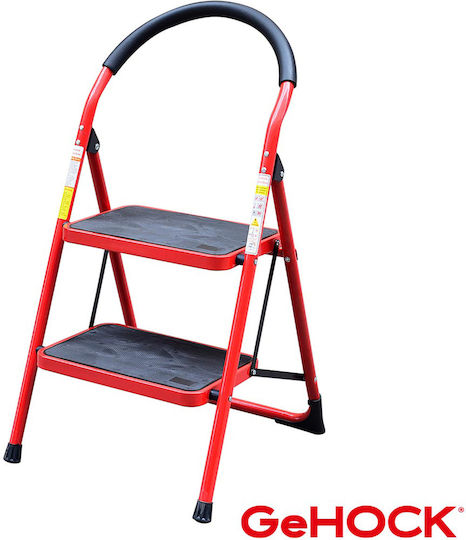 GeHock Trittleiter Eisen 2 Stufen 47cm