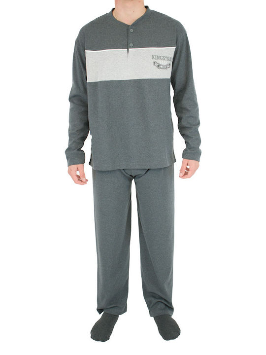 Rimoli Men's Winter Pajamas Set Charcoal