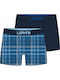 Men's Boxers Blue Combo Checkered 2Pack