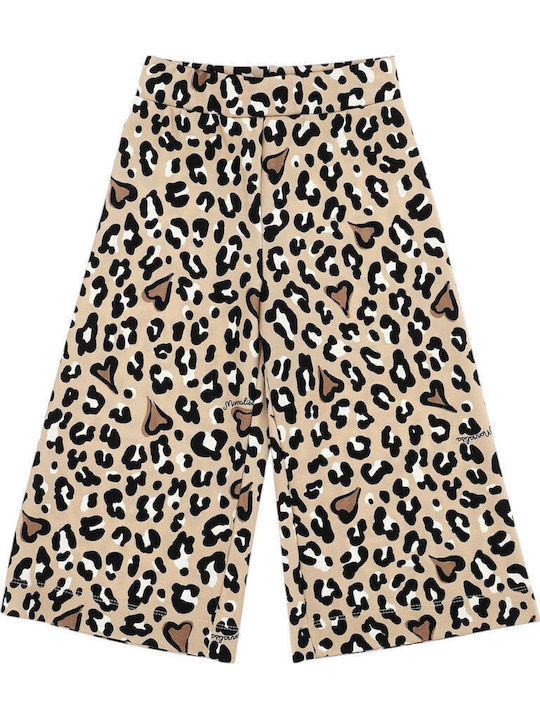 Kids' Fabric Pants Black with white details