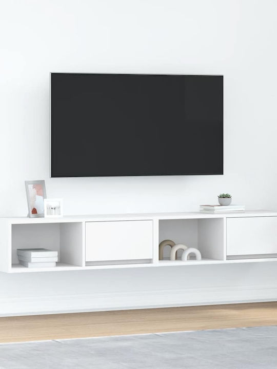 Vidaxl Έπιπλα Τηλεόρασης 2 Τεμ 80x31x25,5 Εκ Επεξεργασμένο Ξύλο Λευκό