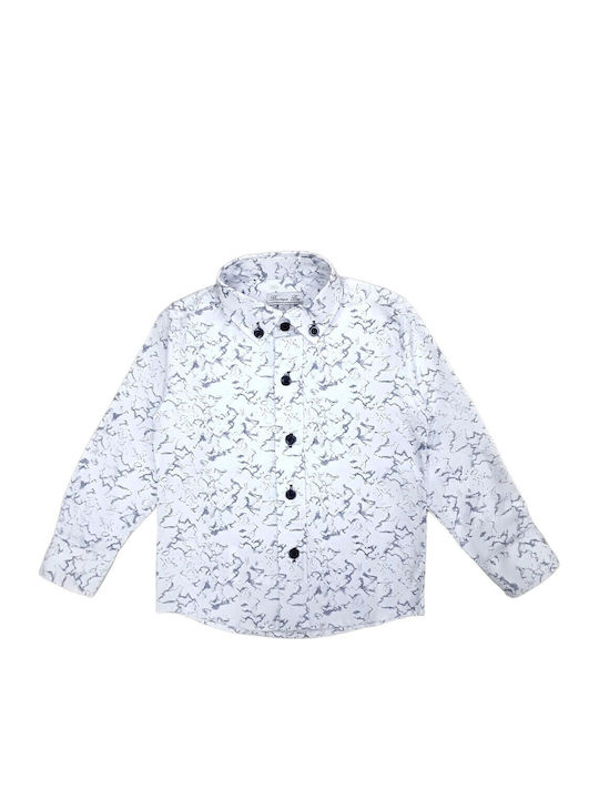 Boutique Boys Kids Shirt Long Sleeve White