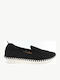 Ανατομικά Γυναικεία Slip-On από Συνθετικό Δέρμα Μαύρα