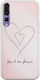 Valentine's Day Forever Connected Hearts Huawei P20 Pro Flexible TPU Transparent Silicone Case