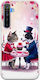 Θήκη Valentine's Day Romantic Cat Dog Date Realme 6 Pro Flexible Tpu Διάφανη Σιλικόνη
