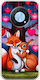 Valentine's Day Fox Bunny Under Love Tree Huawei Nova Y90 Flexible TPU Transparent Silicone Case