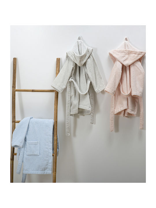 Homeline Kids Hooded Bathrobe Salmon