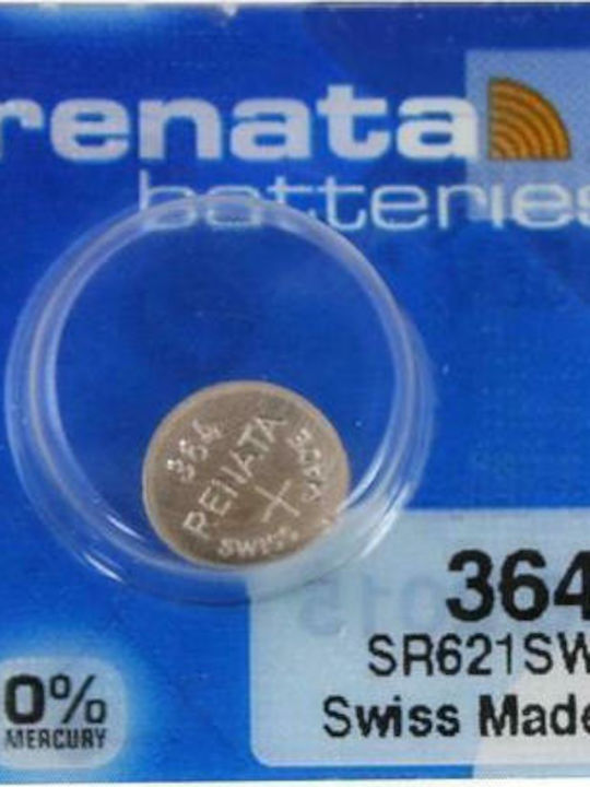 Renata 364 Μπαταρία Silver Oxide Ρολογιών SR60 1.55V 1τμχ