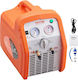 Vevor 1 Hp Refrigerant Recovery Machine Portable Dual Cylinder AC Recovery Machine High Pressure Protection 220-240v 50hz HVAC Refrigerant Liquid Vapor Recovery Machine Car Air Conditioning