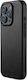 Mujjo Umschlag Rückseite Leder 1mm Schwarz (iPhone 17 Pro / iPhone 16 Pro)