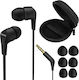 Philips TAE1105 TAE1105BK/00 In-ear Handsfree Ακουστικά με Βύσμα 3.5mm Μαύρο