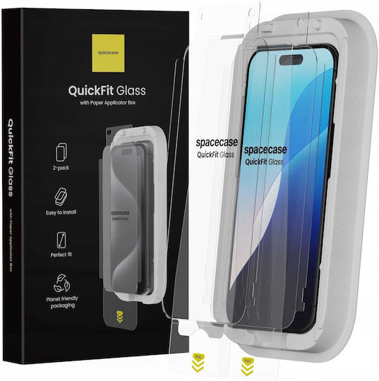 Spacecase 0.33mm Tempered Glass 2τμχ (iPhone 17 Pro Max / iPhone 16 Pro Max)