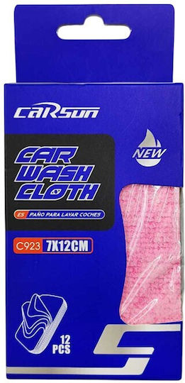 Carsun Συνθετικά Πανιά Καθαρισμού Αυτοκινήτου 12x7cm 12τμχ