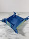 Brotkasten Stoff Blau 27x27cm