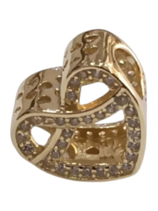 Kalliopi Silver Charm από Επιχρυσωμένο Ασήμι