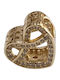 Kalliopi Silver Herz Charm aus Vergoldetem Silber mit Zirkon