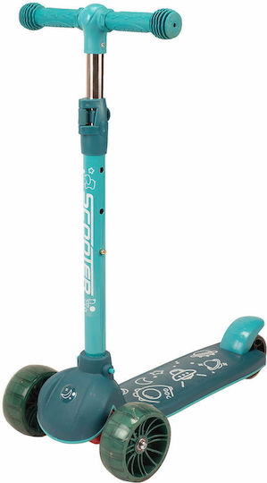 Action One Kids 3-wheel Scooter Lights Prime Green